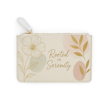 Load image into Gallery viewer, Rooted in Serenity Mini Clutch Bag — Floral Zipper Wallet for Everyday Calm