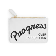 Load image into Gallery viewer, Progress Over Perfection Motivational Mini Clutch Bag