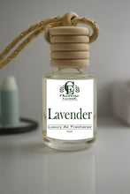 Load image into Gallery viewer, Lavender Luxury Car Diffuser | Long-Lasting Air Freshener, Aromatherapy Hanging Bottle, Relaxing Floral Scent