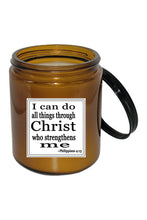 Load image into Gallery viewer, I Can Do All Things Through Christ Candle
