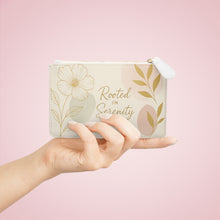 Load image into Gallery viewer, Rooted in Serenity Mini Clutch Bag — Floral Zipper Wallet for Everyday Calm
