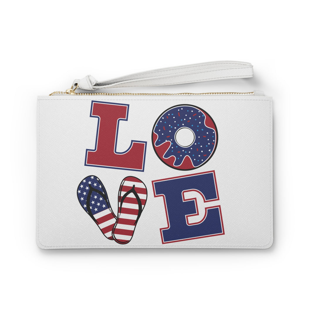 Patriotic Love Clutch Bag