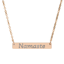 Load image into Gallery viewer, Rose Gold Namaste Necklace
