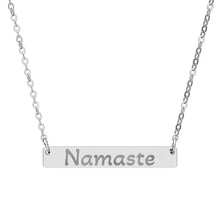 Load image into Gallery viewer, Silver Namaste Necklace

