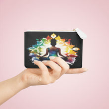 Load image into Gallery viewer, Meditation Lotus Mini Clutch — Colorful Chakra Yoga Wallet
