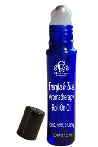 Energize & Ease Aromatherapy Roll-On – Wintergreen & Lemongrass for Focus, Relief & Clarity (10ml)