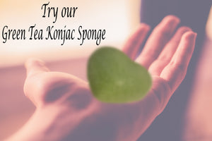 Green Tea Konjac Sponges