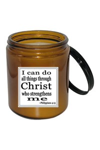 I Can Do All Things Through Christ Candle