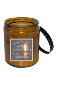 Let Your Light Shine Bright Candle