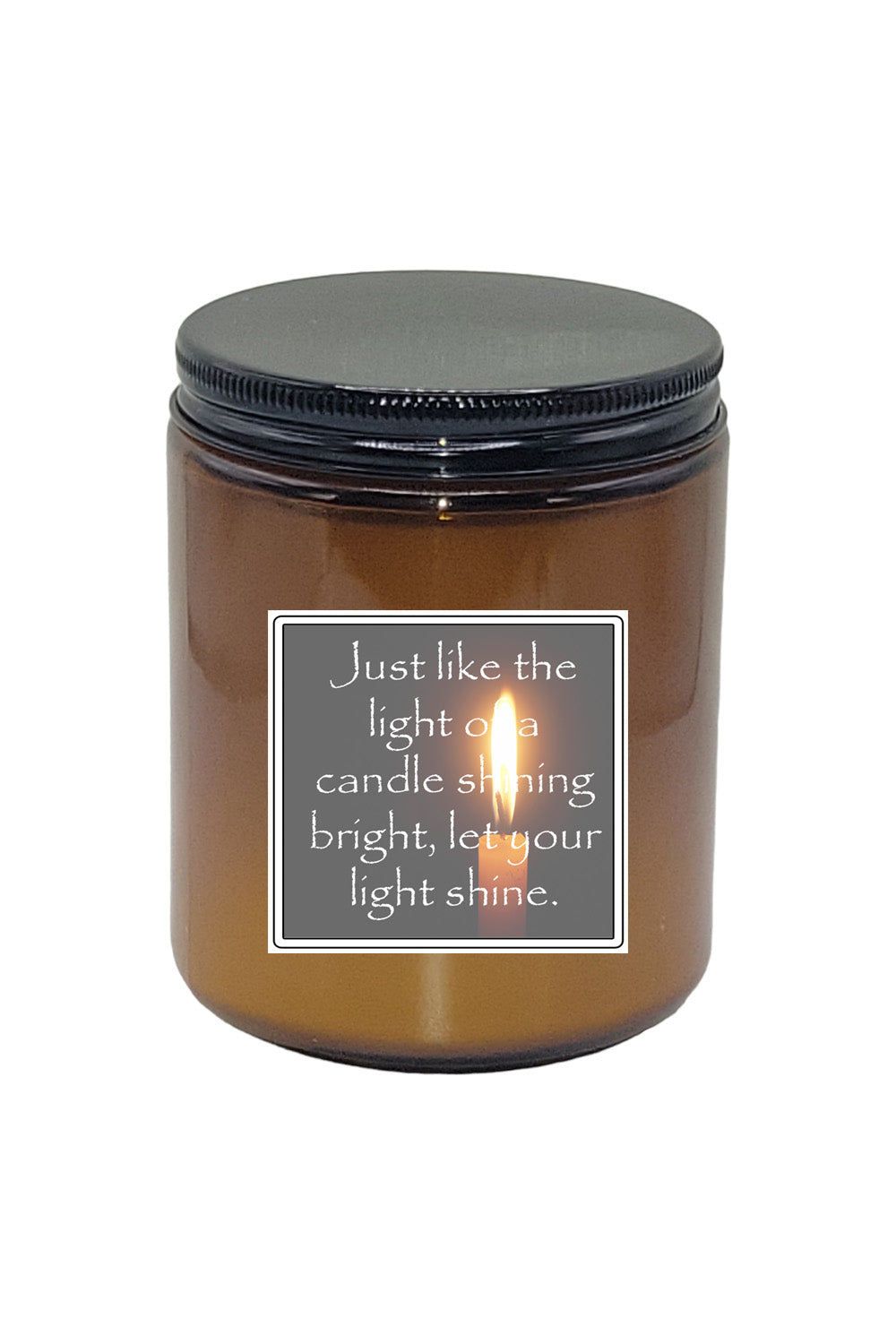 Let Your Light Shine Bright Candle